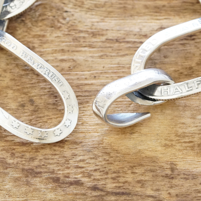 NORTH WORKS(ノースワークス) ヴィンテージ コイン ブレスレット メンズ シルバー E-047 【送料無料】