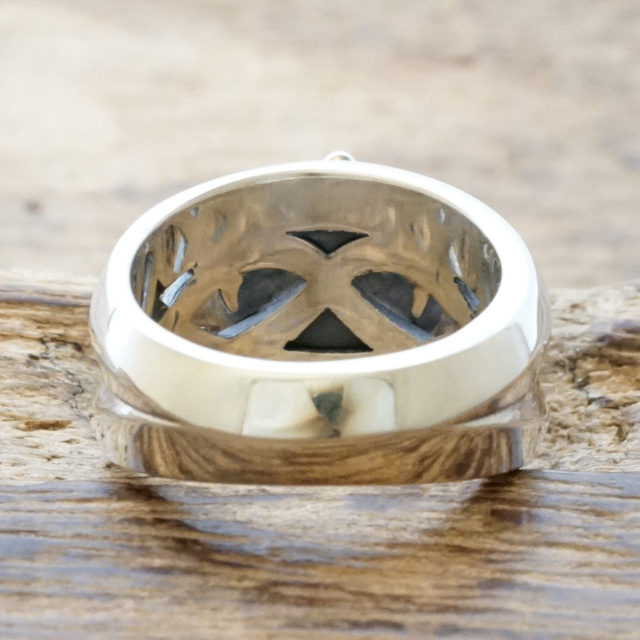 エムズコレクション(M's collection) ローズ レッドキュービック リング 薔薇 メンズ レディース シルバー925 レッドキュービック ハンドメイド ジュエリー ロック バンド ビジュアル系 ロリータ XR-069