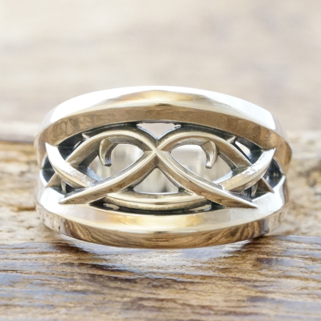エムズコレクション(M's collection) インフィニティ リング メンズ レディース シルバー925 ハンドメイド ジュエリー 無限 無限大 XR-072