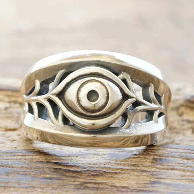 エムズコレクション(M's collection) 目玉 リング メンズ レディース シルバー925 ロック バンド ビジュアル系 ロリータ ゴスロリ XR-073