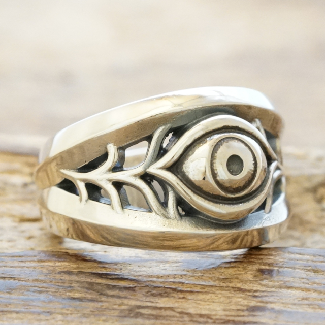 エムズコレクション(M's collection) 目玉 リング メンズ レディース シルバー925 ロック バンド ビジュアル系 ロリータ ゴスロリ XR-073