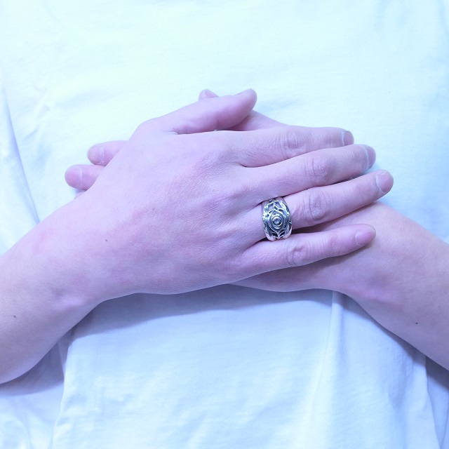 エムズコレクション(M's collection) 目玉 リング メンズ レディース シルバー925 ロック バンド ビジュアル系 ロリータ ゴスロリ XR-073