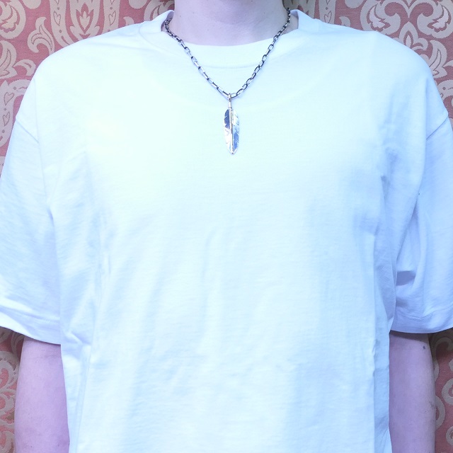 Harvey Mace(ハービーメイス) イーグル フェザー 12KGF ペンダント ネックレス インディアンジュエリー ナバホ族 シルバー925 羽 ハンドメイド ジュエリー ネイティブ アメリカン ジュエリー HM-300【一点もの】【ギフト包装対応】【送料無料】