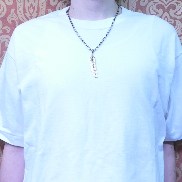 Harvey Mace(ハービーメイス) イーグル フェザー 12KGF ペンダント ネックレス インディアンジュエリー ナバホ族 シルバー925 羽 ハンドメイド ジュエリー ネイティブ アメリカン ジュエリー HM-302【一点もの】【ギフト包装対応】【送料無料】