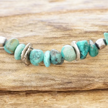 Amp Japan アンプジャパン 通販 Gothic Tokyo ゴシックトウキョウ 公式通販 上野 アメ横 シルバーアクセサリー ターコイズ ブレスレット メンズ レディース トルコ石 真鍮 ビーズ シルバー チャーム シンプル 着けやすい 重ね着け ハンドメイド アクセサリー Roi Tresor