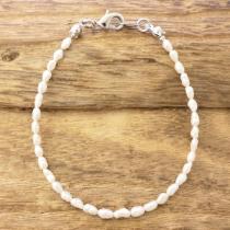 淡水パール ブレスレット メンズ レディース Freshwater Pearl 淡水真珠 天然 ナチュラル ワイヤー ハンドメイド アクセサリー ファッション おしゃれ GOTHIC GB-FWP