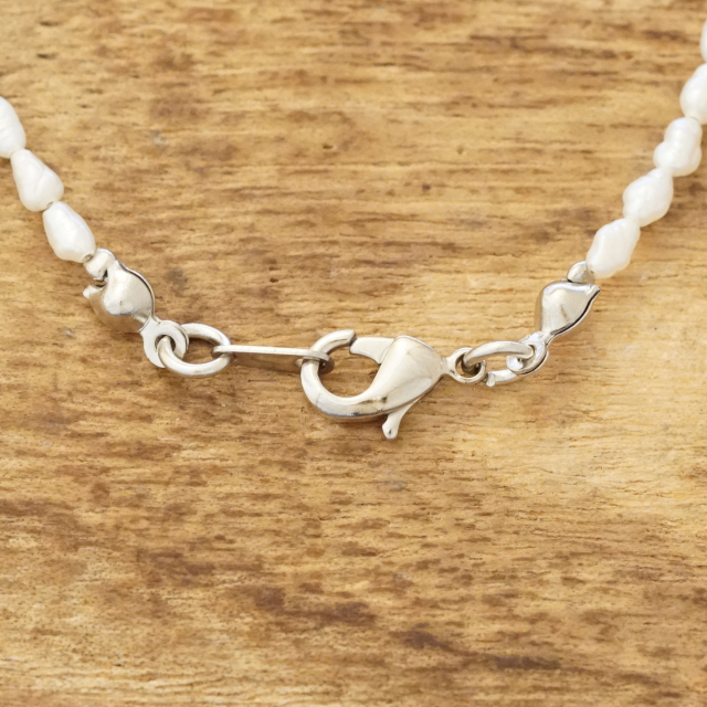 淡水パール ブレスレット メンズ レディース Freshwater Pearl 淡水真珠 天然 ナチュラル ワイヤー ハンドメイド アクセサリー ファッション おしゃれ GOTHIC GB-FWP