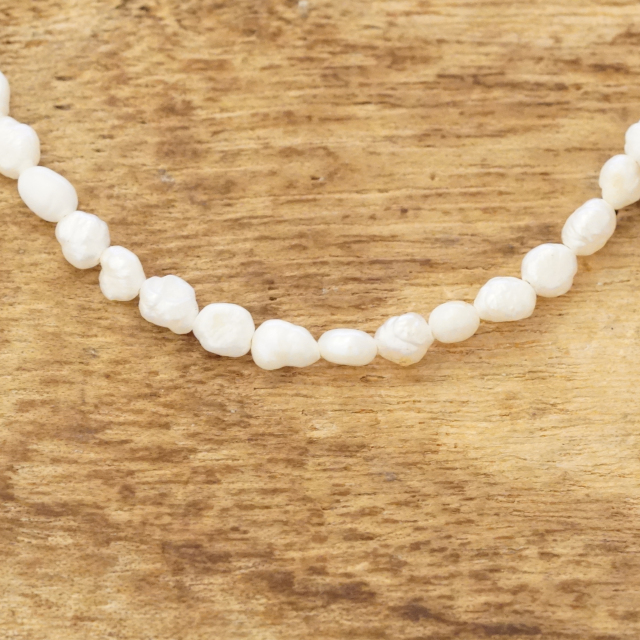 淡水パール ネックレス メンズ レディース Freshwater Pearl 淡水真珠 天然 ナチュラル ワイヤー ハンドメイド アクセサリー ファッション おしゃれ GOTHIC GN-FWP