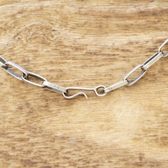 NAVAJO Chain 61cm ナバホ チェーン ネックレス シルバー925 インディアンジュエリー ナバホ族 ハンドメイド ジュエリー シルバーアクセサリー 銀 ネイティブ アメリカン ジュエリー nvj-100