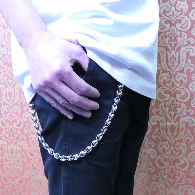 プレーンパーツ ウォレットチェーン Silver925 シルバー925 925 Stering 銀 銀細工 シルバーアクセサリー ハーレー バイカー アメカジ ロック バンド ビジュアル系 WC-101