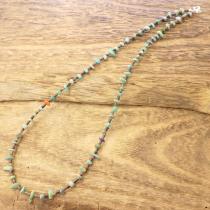 Colina Yazzie (コリーナヤジー) ターコイズ シェル ラピス コーラル ビーズ ネックレス 46.5cm メンズ レディース ハンドメイド 天然 シルバー925 インディアンジュエリー ナバホ族 ネイティブ アメリカン ジュエリー CY-203