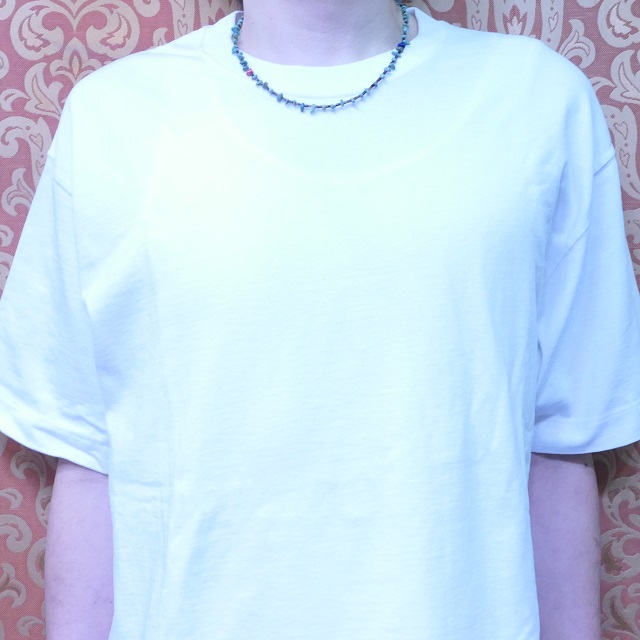 Colina Yazzie (コリーナヤジー) ターコイズ シェル ラピス コーラル ビーズ ネックレス 46.5cm メンズ レディース ハンドメイド 天然 シルバー925 インディアンジュエリー ナバホ族 ネイティブ アメリカン ジュエリー CY-203