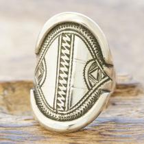 Tuareg silver(トゥアレグ シルバー) ハンドメイド リング メンズ レディース シルバー 指輪 トゥアレグ族 手彫り ジュエリー アクセサリー TA-154