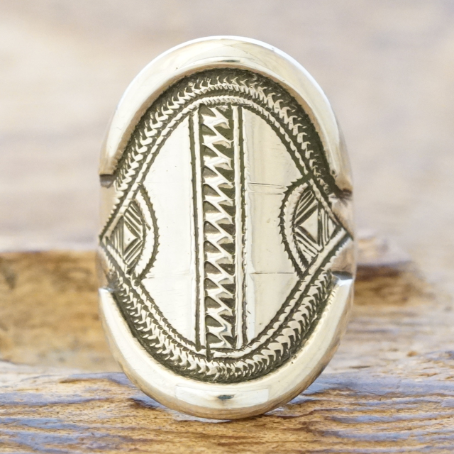 Tuareg silver(トゥアレグ シルバー) ハンドメイド リング メンズ レディース シルバー 指輪 トゥアレグ族 手彫り ジュエリー アクセサリー TA-154