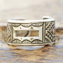 Tuareg Silver(トゥアレグ シルバー) ハンドメイド フリータイプ リング メンズ レディース シルバー 指輪 トゥアレグ族 民族 アフリカ 遊牧民 手彫り ジュエリー アクセサリー TA-159