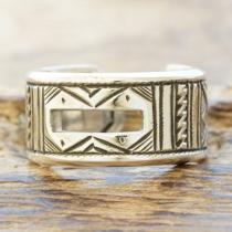 Tuareg Silver(トゥアレグ シルバー) ハンドメイド フリータイプ リング メンズ レディース シルバー 指輪 トゥアレグ族 民族 アフリカ 遊牧民 手彫り ジュエリー アクセサリー TA-160