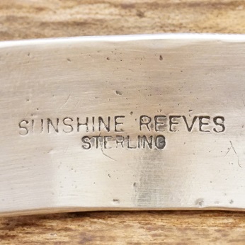 sunshine reeves(サンシャインリーブス) スタンプ バングル シルバー925 インディアンジュエリー ナバホ族 ハンドメイド ジュエリー シルバーアクセサリー 銀 メンズ レディース SR-225