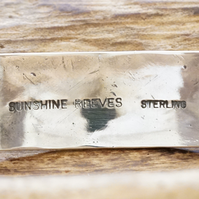 sunshine reeves(サンシャインリーブス) スタンプ バングル シルバー925 インディアンジュエリー ナバホ族 ハンドメイド ジュエリー シルバーアクセサリー 銀 メンズ レディース SR-224
