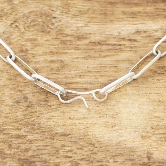 NAVAJO Chain 61.5cm ナバホ チェーン ネックレス シルバー925 インディアンジュエリー ナバホ族 ハンドメイド ジュエリー シルバーアクセサリー 銀 ネイティブ アメリカン ジュエリー NVJ-104