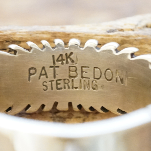 Pat Bedonie(パットベドニー) K14 サンバースト リング インディアンジュエリー ナバホ族 シルバー925 指輪 スタンプ ハンドメイド ジュエリー ネイティブ アメリカン ジュエリー PB-114