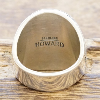 Howard Nelson (ハワード ネルソン) K14 オーバル サンバースト リング インディアンジュエリー ナバホ族 シルバー925 指輪 スタンプ ハンドメイド ジュエリー HN-102