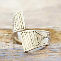 Tuareg silver(トゥアレグ シルバー) ハンドメイド フリータイプ リング メンズ レディース シルバー 指輪 トゥアレグ族 手彫り ジュエリー アクセサリー TA-149