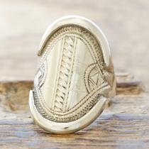 Tuareg silver(トゥアレグ シルバー) ハンドメイド リング メンズ レディース シルバー 指輪 トゥアレグ族 手彫り ジュエリー アクセサリー TA-154