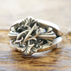 エムズコレクション(M's collection) イバラ クロス リング メンズ 指輪 XR-014