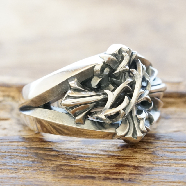 エムズコレクション(M's collection) イバラ クロス リング メンズ 指輪 XR-014