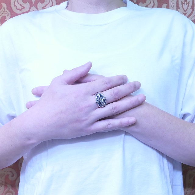 エムズコレクション(M's collection) イバラ クロス リング メンズ 指輪 XR-014