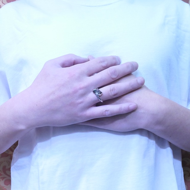 Tuareg Silver(トゥアレグ シルバー) エボニーウッド フリータイプ リング メンズ レディース シルバー 指輪 トゥアレグ族 アフリカ 民族 遊牧民 手彫り ハンドメイド ジュエリー アクセサリー TA-157