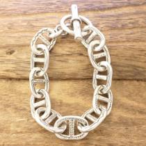 Tuareg Silver(トゥアレグ シルバー) 手彫り アンカーチェーン ブレスレット シェーヌダンクル メンズ レディース シルバー トゥアレグ族 サハラ砂漠 遊牧民 ハンドメイド ジュエリー ファッション ブランド アパレル TA-305