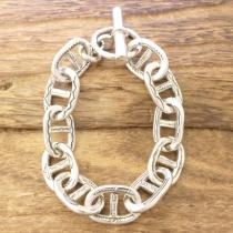 Tuareg Silver(トゥアレグ シルバー) 手彫り アンカーチェーン ブレスレット シェーヌダンクル メンズ レディース シルバー トゥアレグ族 サハラ砂漠 遊牧民 ハンドメイド ジュエリー ファッション ブランド アパレル TA-306