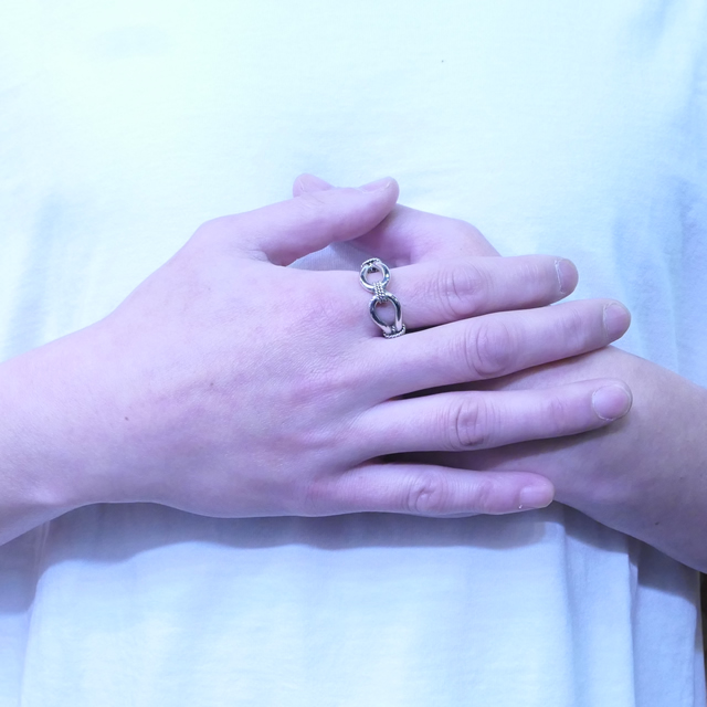 Steve Arviso(スティーブアルビソ) ホースウィスパラー リング インディアンジュエリー ナバホ族 シルバー925 ハンドメイド ジュエリー ネイティブ アメリカン ジュエリー SA-100